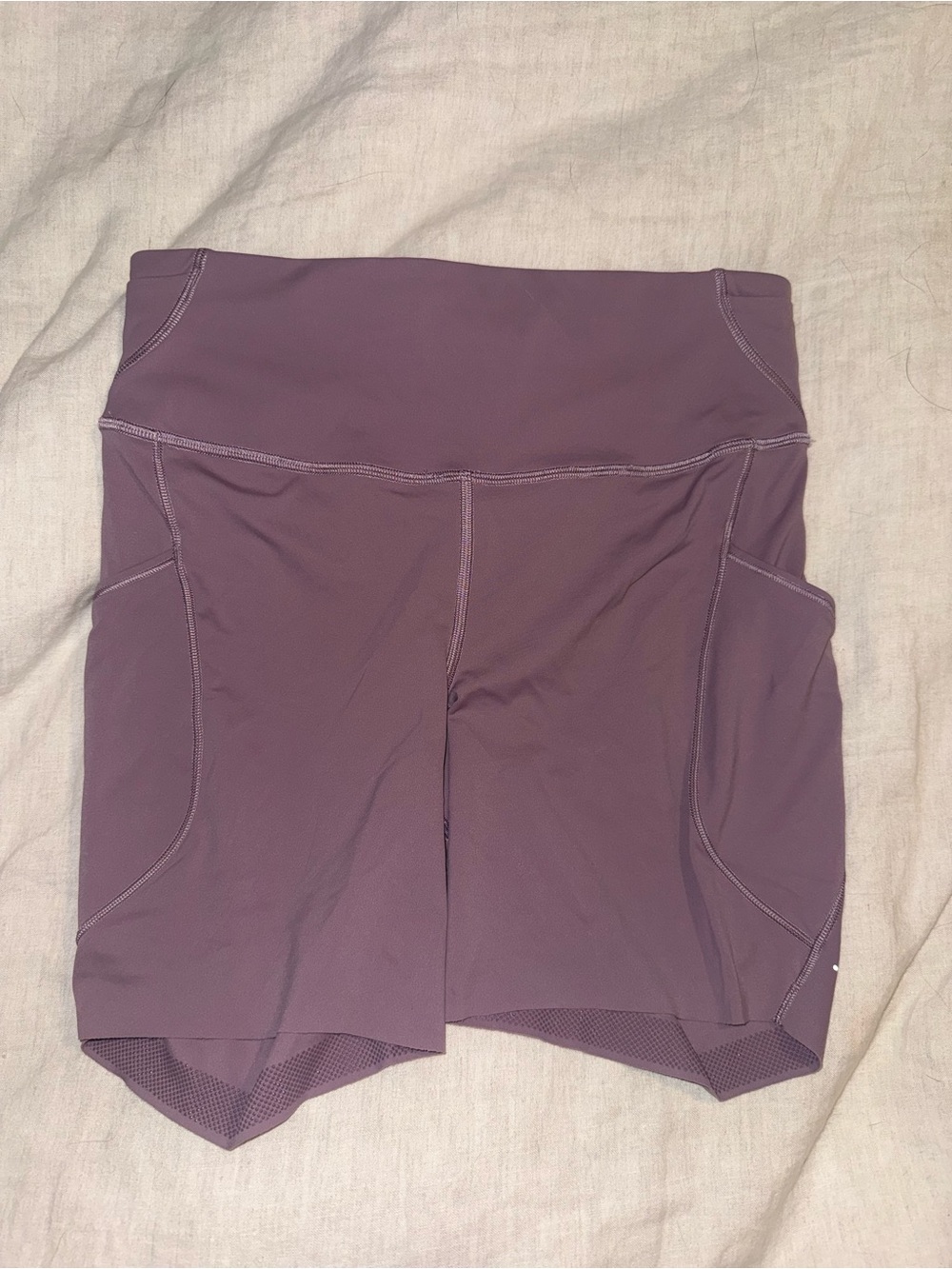 lululemon athletica Mauve Purple High-Rise Bike Shorts with Side Pockets